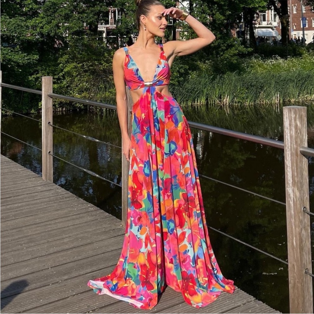 Lovers + Friends Colorful Maxi Dress